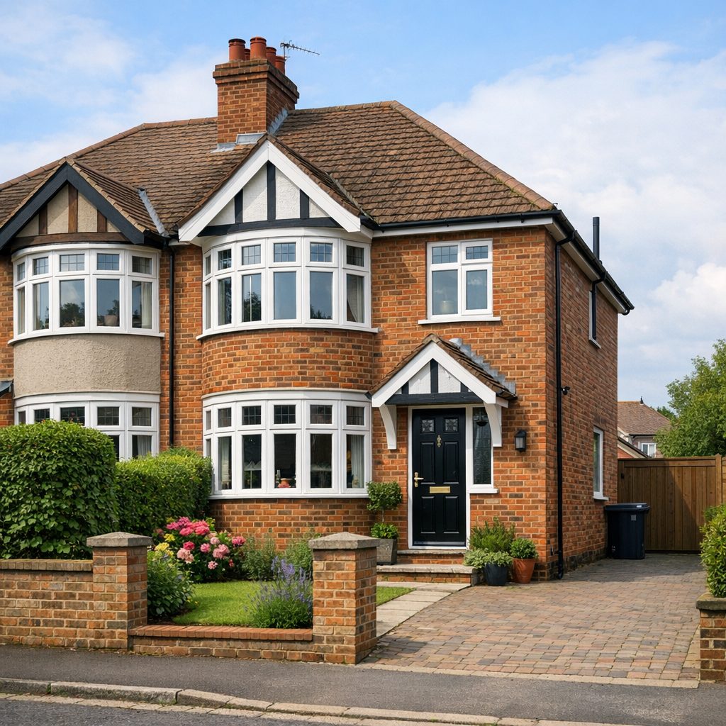 Typical UK home exterior